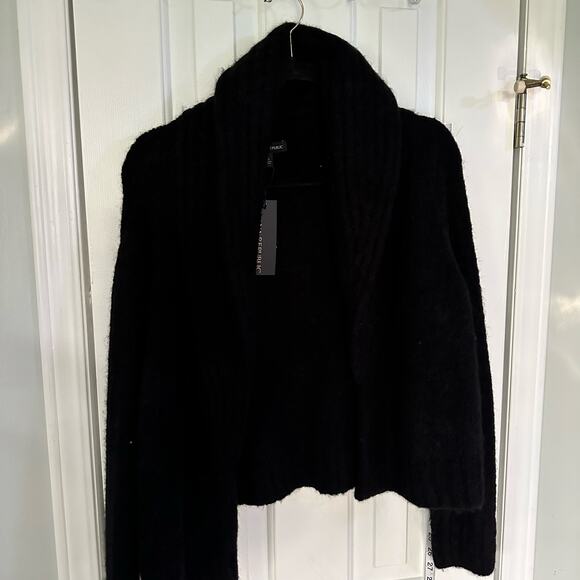 Banana Republic XL Esme Sweater Cardigan Large Black NWT #509220 - Picture 2 of 7